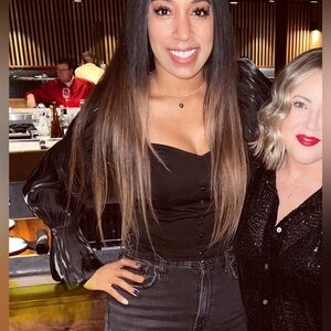 Forever 21 Black Smocked Corset Blouse S